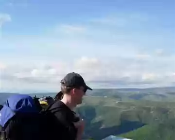 12 Vue panoramique sur le Mont-Lozère et autres au dessus de Florac
