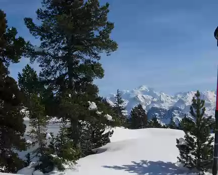 27 A proximité du sommet, vue panorammique sur le Mont-Blanc