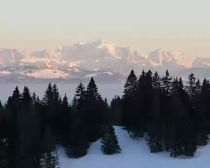 015z2288 Vue sur le Mont Blanc (soleil couchant)