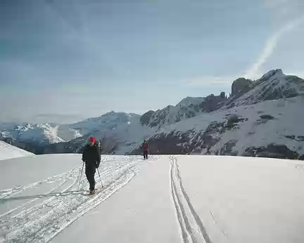 PXL025 Premier plateau et vue dégagée sur le Mont-Blanc.Trop tard!