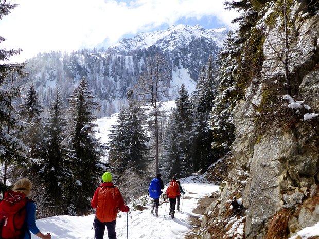2015-03 Mont Blanc Bernadette P, détail sortie