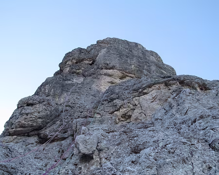 015 L'éloignement entre les protections typique des Pale di San Martino