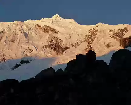 PXL005 coucher de soleil sur le Choplicalqui 6354m