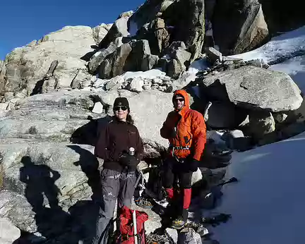 PXL006 Montée vers le Nevada Urus, pause avant de chausser les crampons