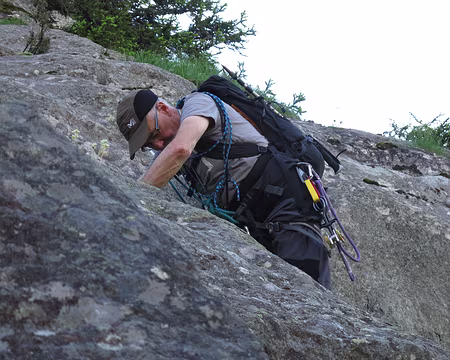 010 Inutile de s’encombrer de coinceurs lors du parcours de la Corda Alpina