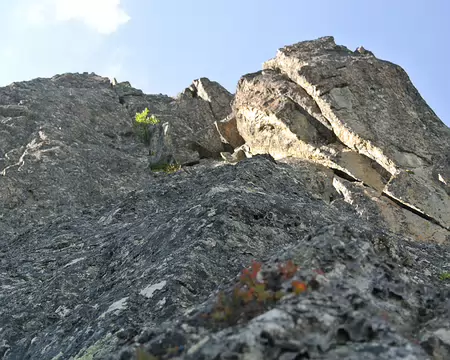 008 L4, 5b/5c, qui amène à une vire engazonnée