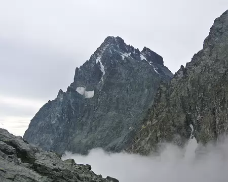 000 Depuis le refuge Giacoletti, 2741m, le Mont Viso, le Roi de Pierre