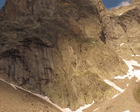 002 La partie inférieure du Corno Stella que parcourt Regalami Un Sorrisso et Pilastro Oscar