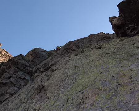 009 Crochet à gauche pour franchir un surplomb