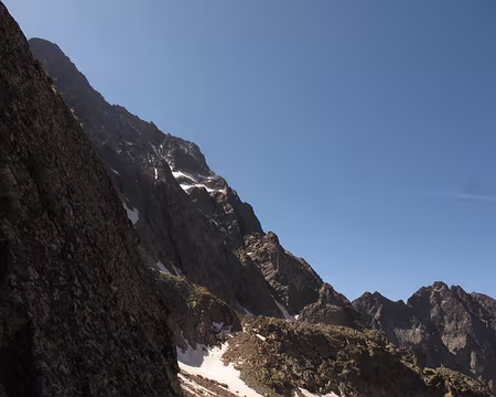 020 Le profil de l’éperon Campia qui mène au sommet sud de l’Argentera