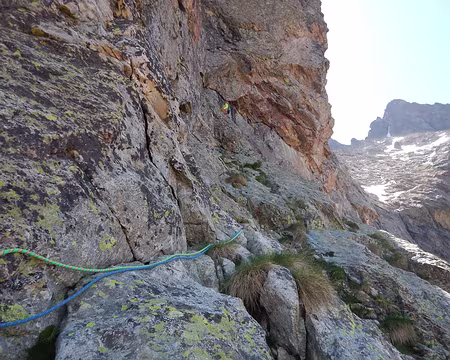 004 L3 : la traversée De Cessole sous un long surplomb en arc de cercle : 4a/4b