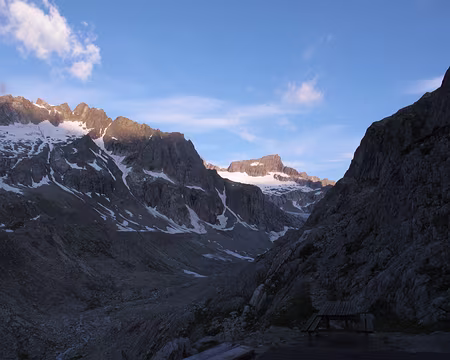 027 Vue de la Bächlitalhütte (16h15) sur le Brandlamnih, 3099 mètres