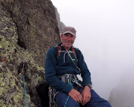 023 Pierre qui, du 23 au 26/08, a enchainé “Padre Pio”, 42 longueurs, 7a-7b au Cervin