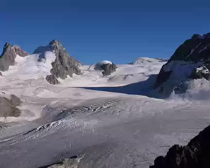 002 Le glacier du Mont Collon depuis le refuge des Vignettes, 3160 mètres
