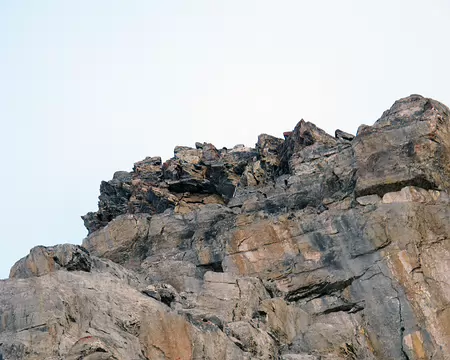 010.jpg Verticalité des ressauts initiaux de l’arête de Saille.