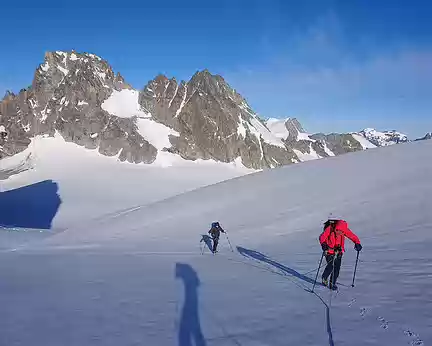 021 Montée du glacier du Mont Miné vers le col de la Tête Blanche, 3596m.