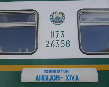 Notre train pour Boukhara.