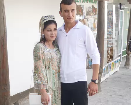 Des visiteurs ouzbeks.
