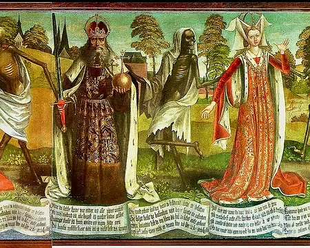 ... la Danse Macabre de Bernt Notke, 1463 (du moins un fragment de 7 m). Screenshot