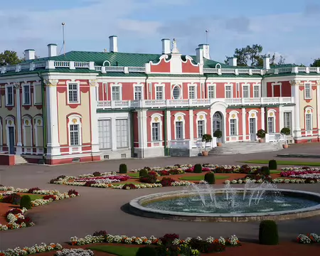 Le palais présidentiel dans le parc de Kadriorg.