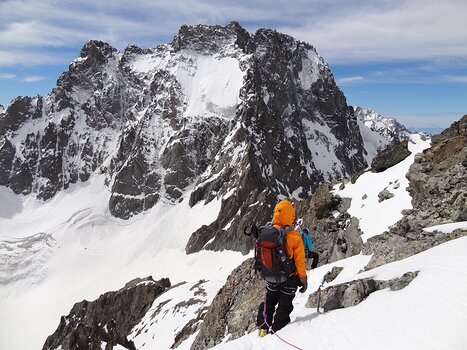 2012-06 Ecrins Florence M, détail sortie
