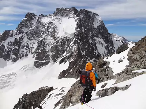 2012-06 Ecrins Florence M, détail sortie