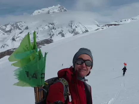 2013-04 TransVanoise Véronique M, détail sortie