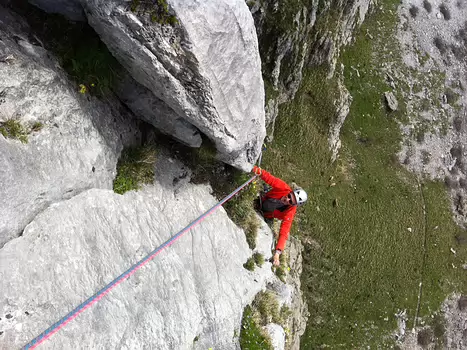2014-05 Pic de Jallouvre Jean-François M, détail sortie