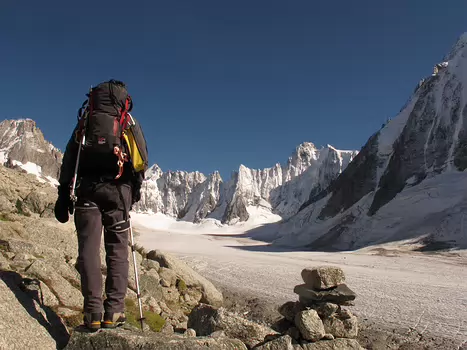 2015-08 Aiguille du Refuge Jean-François M, détail sortie