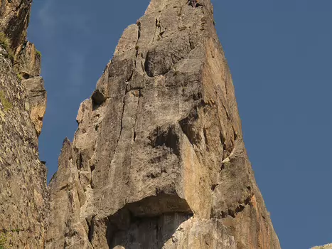 2015-08 Clocher de Planpraz Jean-François M, détail sortie