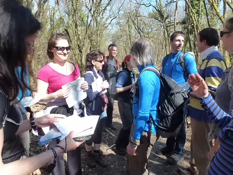 2016-04 Formation carto Michel D, détail sortie