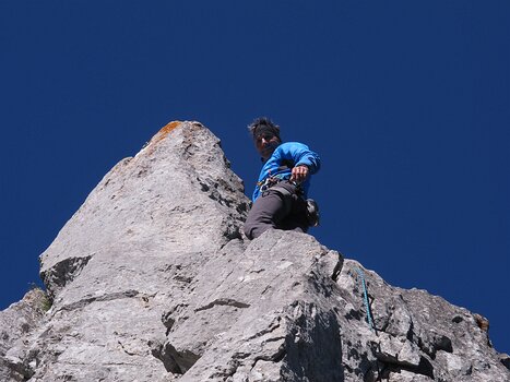 2016-07 Traversée des Gastlosen Jean-François M, détail sortie