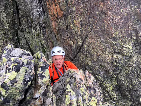 2016-08 Aiguilles Rouges Jean-François M, détail sortie