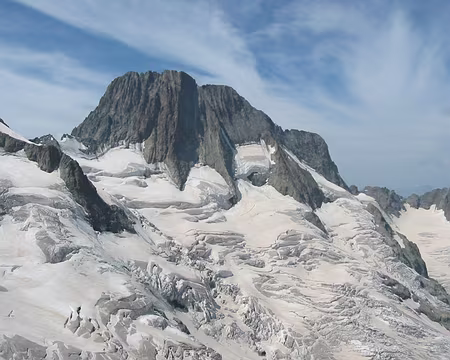 0002 Les Bans (3669m) et le glacier de la Pilatte - vue du col du Sélé