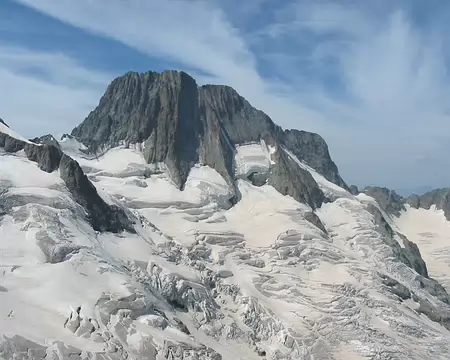 0002 Les Bans (3669m) et le glacier de la Pilatte - vue du col du Sélé