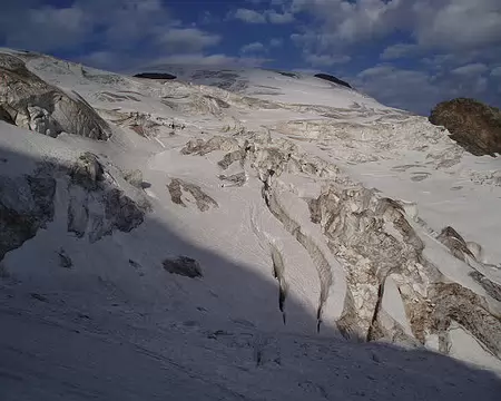 04 Crevasses sur le glacier de Roseg.