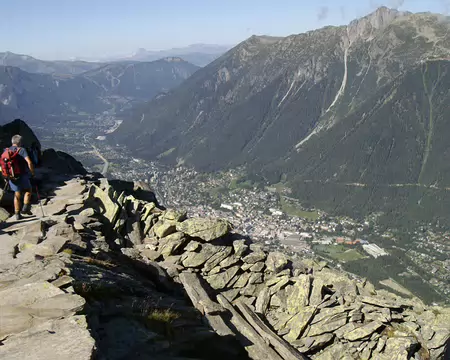 18 arrivee au signal Forbes,vue sur Chamonix