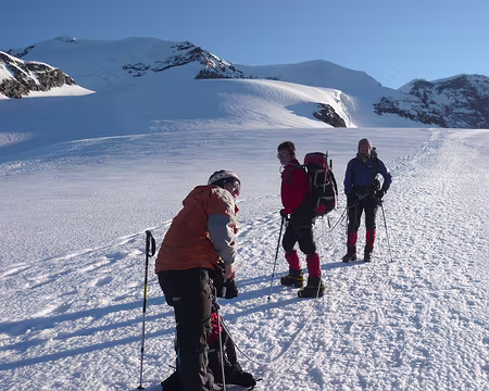 Mont Rose 123 Direction le nez du Lyskamm.