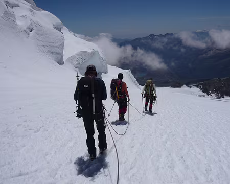 Mont Rose 187 Descente vers Gnifetti.