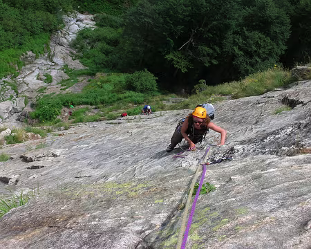 PXL006 Notre seconde Anne en action, point commun: le port du casque...