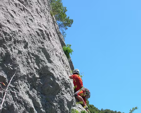 PXL009 Jérôme essaie de se camoufler, mais en orange c'est pas gagné !