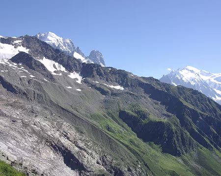 Aiguille Verte et mont Blanc Aiguille Verte et mont Blanc