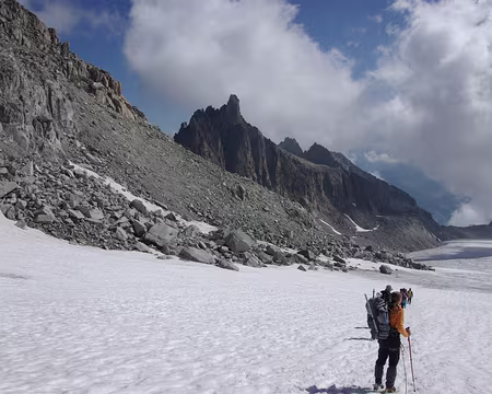 Descente sur le glacier d'Orny Descente sur le glacier d'Orny