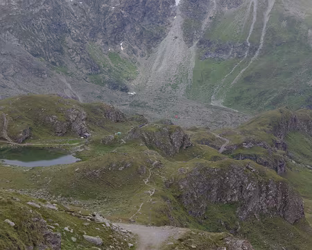 Arrivée à la cabane Chanrion Arrivée à la cabane Chanrion