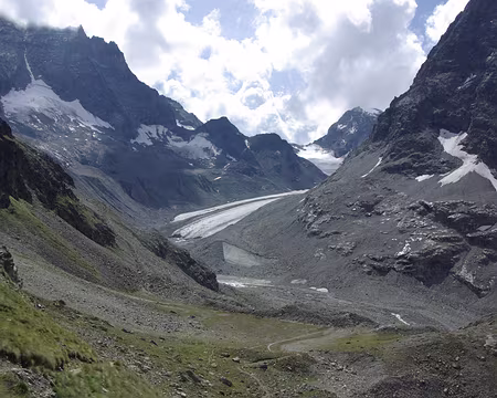 Le haut glacier d'Arolla et le mont Brûlé Le haut glacier d'Arolla et le mont Brûlé