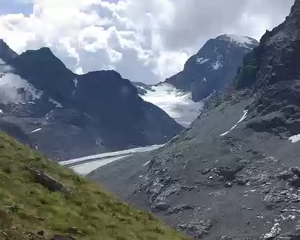 Le haut glacier d'Arolla et le mont Brûlé Le haut glacier d'Arolla et le mont Brûlé