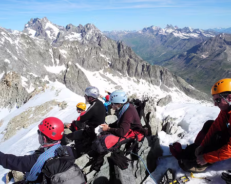 Arrivée au Pic du glcier d'Arsine