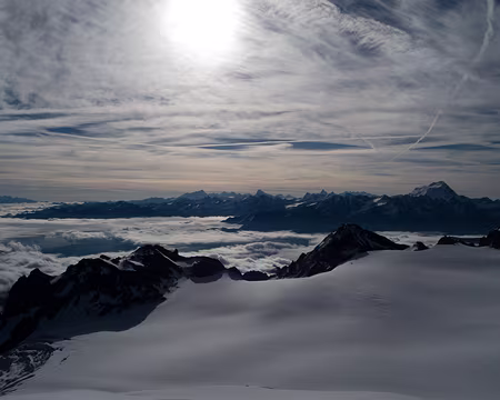 Mer de nuages depuis l'Aiguille du Tour