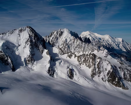 Le Chardonnet, La Verte et le Mt Blanc