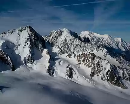 Le Chardonnet, La Verte et le Mt Blanc